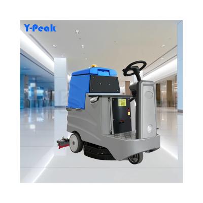 China Hotels Best Quality Industrial Automatic Plastic Floor Scrubber Machine Ride On Electric Floor Scrubber for sale