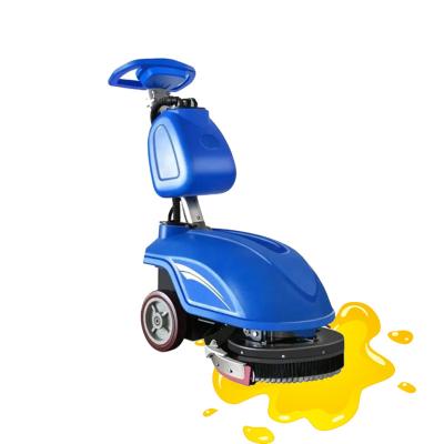 China Hotels Electric Walk-Behind Automatic Cleaning Machine Floor Scrubber Sweepers Hotels Plastic Construction Motor Engine Bearing Gearbox for sale