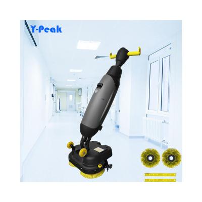 China Hotels High Quality Walk Behind Small Wireless Scrubbing Floor Cleaning Machine Industrial Floor Scrubber for sale