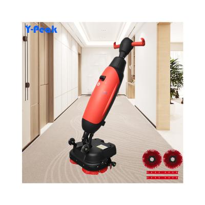 China Hotels High Quality Floor Cleaning Machine floor Scrubber Compact Walk Behind Tile Floor Scrubber for sale