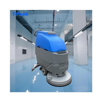 China Hotels 2024 Hot Selling Marble Floor Cleaning Machine Walk Behind Hand Push Floor Scrubber with CE for sale