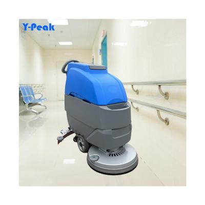 China Hotels Promotional Best Quality Floor Ceramic Tile Cleaning Machine Walk Behind Floor Scrubber for sale