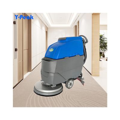 China Hotels High Quality new design electric hand push wet and dry floor cleaning machine floor scrubber for sale