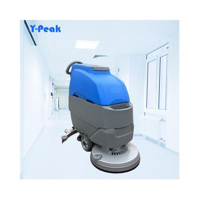 China Hotels Battery Plastic Manual Metal Electric Hotel Farms Walk-Behind Floor Scrubber machine Floor Scrubber for sale