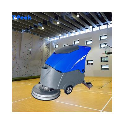 China Hotels Best Quality Hand Push Walk Behind Floor Cleaning Machine Professional Industrial Commercial Floor Scrubber for sale