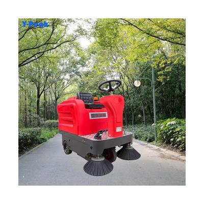 China Hotels Electric Automatic Industrial Street Road Sweeper Car Machine Ride On Electric Floor Sweeper for sale