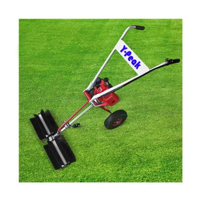 China Hotels Multifunctional professional hand push road brusher rechargeable cordless sweeper artificial grass sweeper for sale