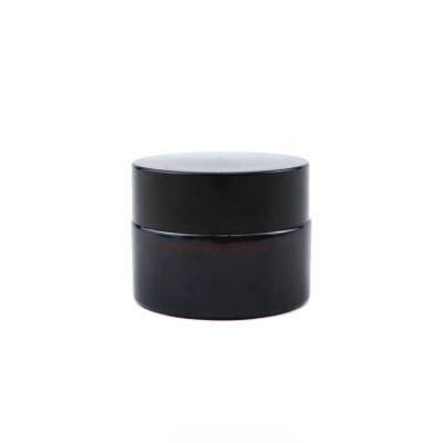 China Plastic Black Cap Luxury Bare Circular Small Tester Jars 15g Face Cream Jar 15ml Natural Bio Packaging Refill And Screw Lids For Face Cream for sale