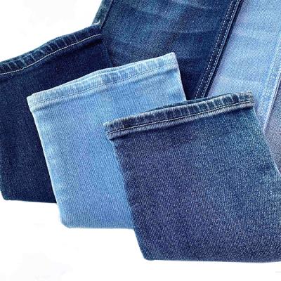 China Blue Super Soft Stretch Twill 9.7oz Oe Denim Fabric Jeans Lot for sale