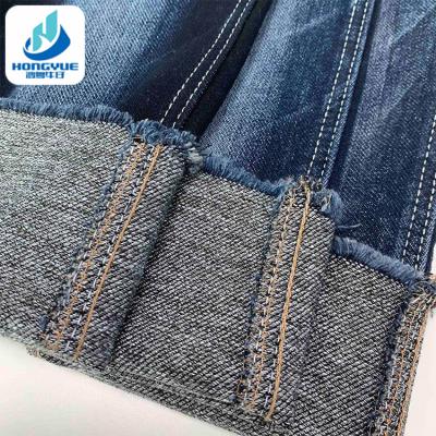 China Wholesale Twill Tear-Resistant 12.1oz Gray Brand Stretch Denim Fabric Blue Rolls of Denim Fabric for sale