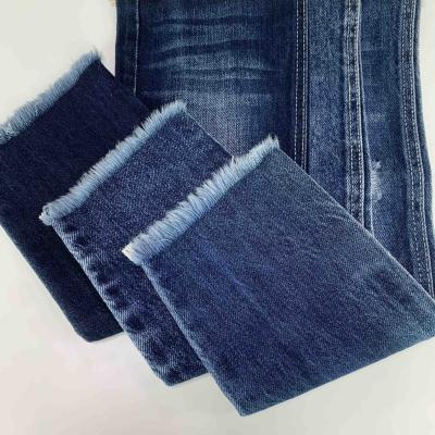 China Blue 11.5oz Cotton Denim Fabrics Textile Jeans Fabric 100% Tear-resistant Non-stretch Puff Soft Denim Fabric for sale