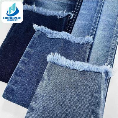 China Wholesale Heavy Wrinkle Resistant 98%cotton 2%spandex Stretch Brand Denim Fabric Rolls for sale