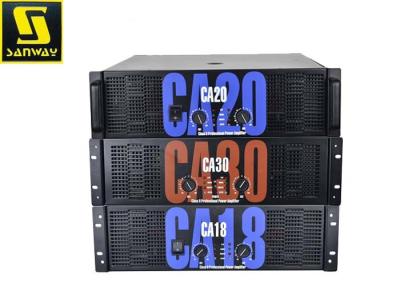 China Outdoor Pa System Amplifier High - End 2 Ch Amplifier For Line Array Speaker for sale