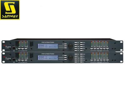 China Pro 3 Input 6 Output Digital Sound Processor , Class D Dsp Audio Processor For Concert for sale