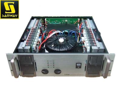 China 248 Damping Factor Portable PA System Amplifier , PA Power Amplifiers Class 3 Step H for sale