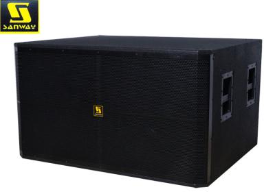 China 33Hz - 220Hz Dual 1600W PA Subwoofer , 130dB SPL Power Bass Subwoofer for sale