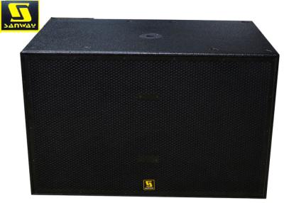 Chine Double audio de Subwoofer actionné par noir actif de système de Subwoofer de 2500 watts pro à vendre