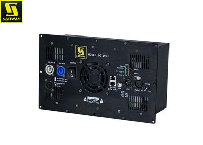 China 1800W x 2 Double Channel Class D Amplifier Module Big Power Plate 220V / 110V for sale