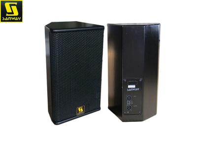 China 8 Inch High Sensitivity Bi Amp Speakers Black  Active PA Speakers With One Year Warranty for sale