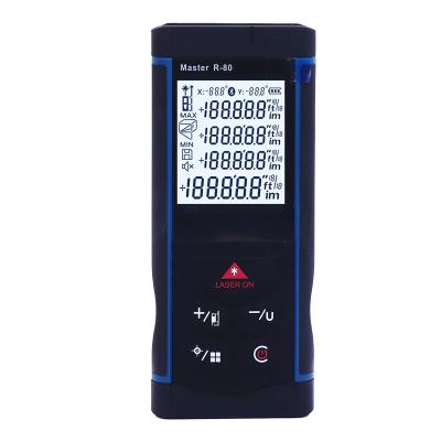 China Longshuo 80m USB Outdoor Electronic Digital Laser Handheld 160m Distance Meter With 134*56*27mm Camera for sale