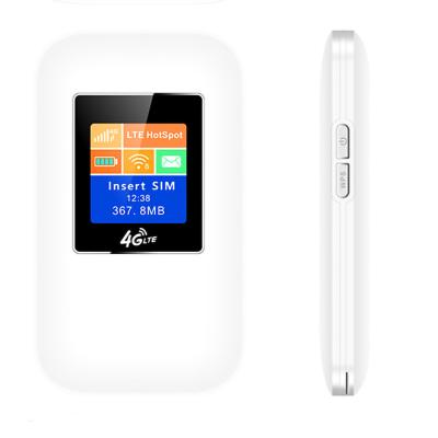 중국 2100mAh MIFI Wireless Portable Router With 4G Sim Card Display 판매용