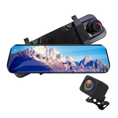 China Loop Recording 1080p Car Rear View Mirror Camera Dash Cam 4g 4k Dash Camera Mount Mirror Cover Front and Rear Full Touch Screen for sale