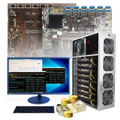 China Desktop In B250 Btc 250 Ddr4 12Gpu 12 Pcie Running Motherboard B250C Lga 1151 Ddr4 12 Gpu Ddr4 Assembly for sale