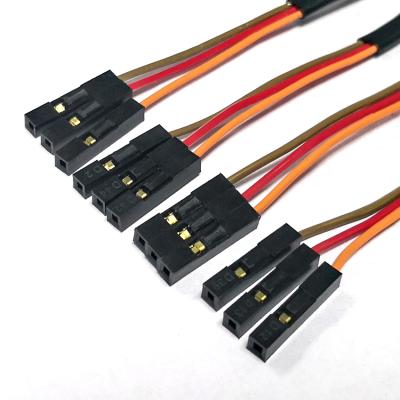 China Length 85mm Electronic Wiring Wire 2.54 Jumper Plug Connector Dupont Flat Cable for sale