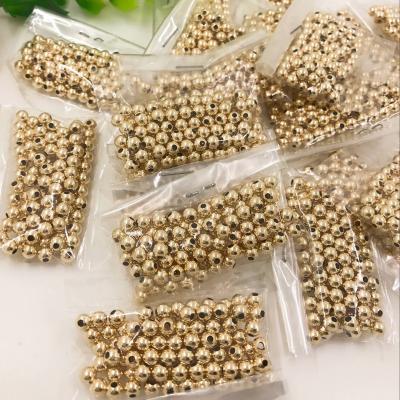 China 2021 High Quality Round METAL Spacer Beads Wholesale For Jewelry Making 14K Gold Filled Beads for sale