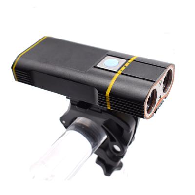 China For Bicycle Bike Light Small LED USB Rechargeable Bicycle Front Light Battery Powered Light Set for sale