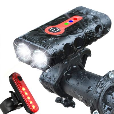 China Wholesale Rechargeable Led Front Light CE ROHS 800 Lumens Bike Light Strobe USB Rechargeable Bicycle Light Set for sale