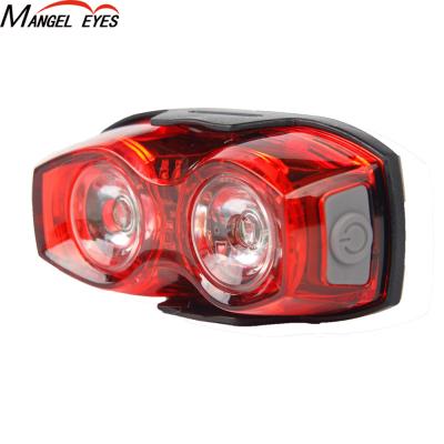 China Waterproof LED Bike Light Bike 2 LED Rear Tail Light Bicycle Warning Light Safety Light for sale