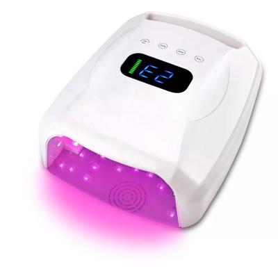 China Factory hot sale OEM ODM professional rechargeable high power 96w LED UV nail lamp with big battery for salon use BEC919 for sale