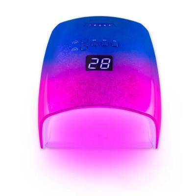 China Professional 48w Nail Color Flower Ice Beautiful Nail Lamp Machine Cordless Dryer Lamps For Nail Salon Supply BEC911G for sale