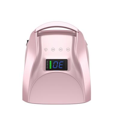 China New Arrival 2023 Professional High Power 96w Wireless Rechargeable UV Led Nail Lamp For Nail Salon Use BEC927 for sale