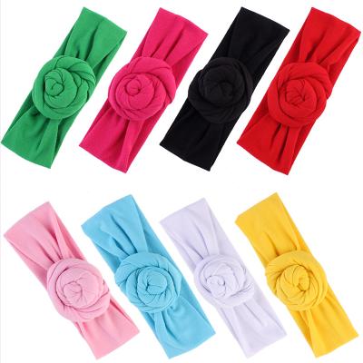 China Baby Friendly Material Top Wrap Turban Knot Twist Wide Headband for Baby for sale