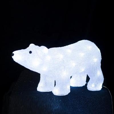 China Always Commercial Use Holiday Christmas Decoration Polar Bear New Design Led Pattern Acrylic Light for sale