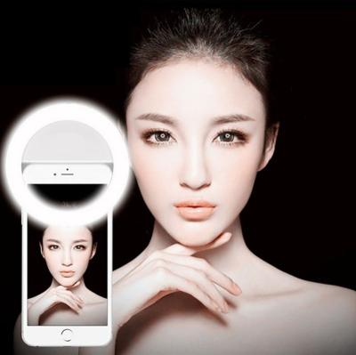 China ABS Popular Mini Round Led Self Timer Anchor Beauty Lens Live Artifact Mobile Phone Ring Sufficiency Light for sale