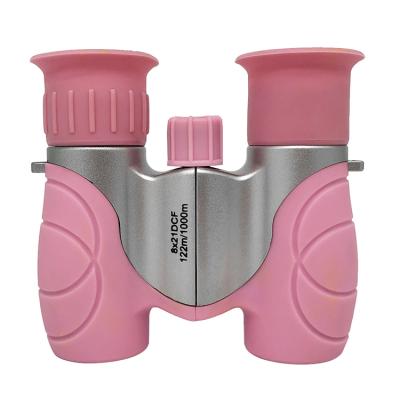 China Cheap Best Cheap Backpacking Binoculars 8X21 Shock Proof Pink Binoculars For Kids for sale