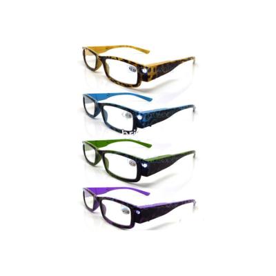 China Unisex Fashion LED Plastic Reading Glasses, Certification (BRP2658C) for sale