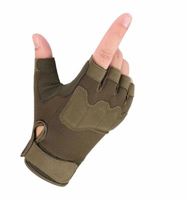 China Wholesale High Quality Mens Special Forces Green Gloves Comfortable For Half-finger Gloves for sale