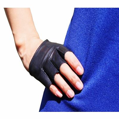 China SheepLeather Wholesale Fashionable Style Soft Women New 5 Finger Black 100% Finger Gloves For Size S M L XL 2XL for sale