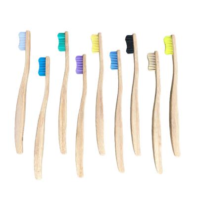 China Disposable Eco-Friendly Bamboo Toothbrush Factory Price Custom Logo Bamboo Toothbrush for sale