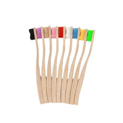 China Wholesale Disposable Toothbrush Eco-friendly Bamboo Color Bamboo Toothbrush for sale