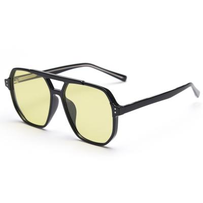 China Retro Square Ladies Sun Glass Frame Women TR90 UV400 Acetate Sunglasses Masculine Men Large Polarized for sale