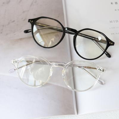 China Eyewear Men Round Acetate Round Round Acetate Women TR90 Frame Retro Optical Glass Men Eyewear Men Orange Female Accessories for sale