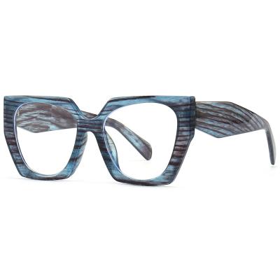 China Square Glasses Frame Female Glasses Eyeglasses For Ladies Retro Style Clear Glass Men Women Square Glasses Frame Blue Black Party Accessories for sale