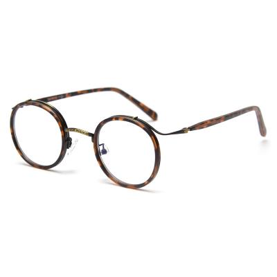 China Clear Optical Frame Glasses Manufacturer Vintage Glass Glasses Eyewear Optical Frames Men Round Frame Men Women for sale