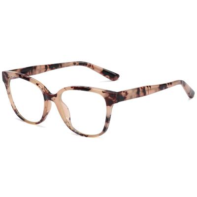 China Anti blue light glass frame women ladies rectangle tr90 optical glass acetate blocking anti glass blue light acetate for sale