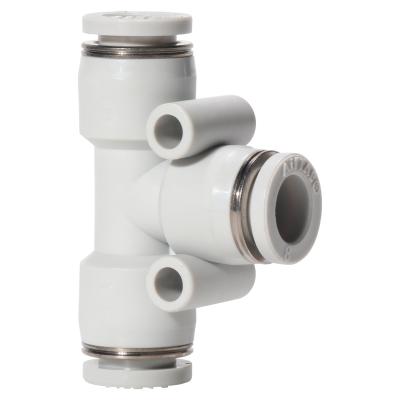 China AIRTAC Factory Supply PE4-6-8-10-12 Universal Push To Elbow Series White Plastic Pneumatic Elbow Fitting Quick Connect Fitting for sale